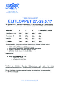 Kymen-Karjalan Hevosenomistajat ry:n retki Elitloppetiin