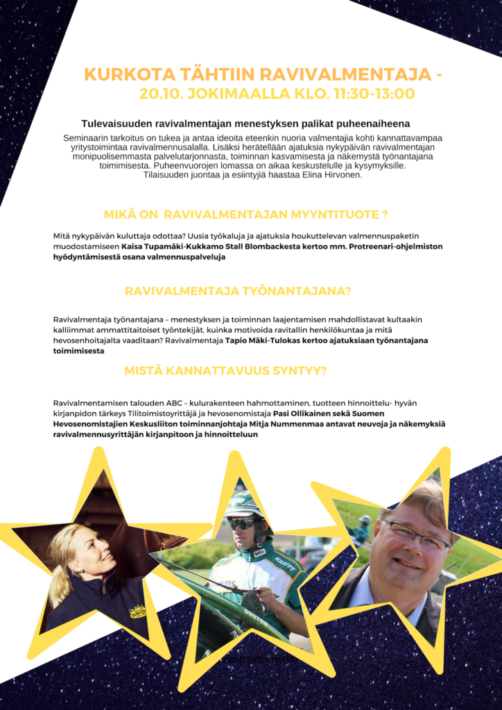 kurkota tähtiin ravivalmentaja