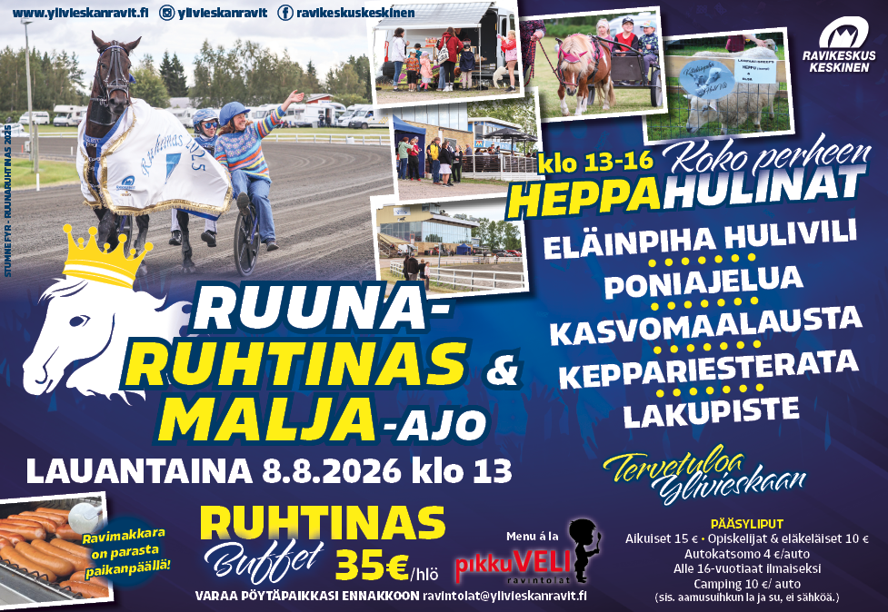 RuunaRuhtinas ja Malja-ajo Ylivieskassa, SHKL:n jäsenkortilla maksuton sisäänpääsy